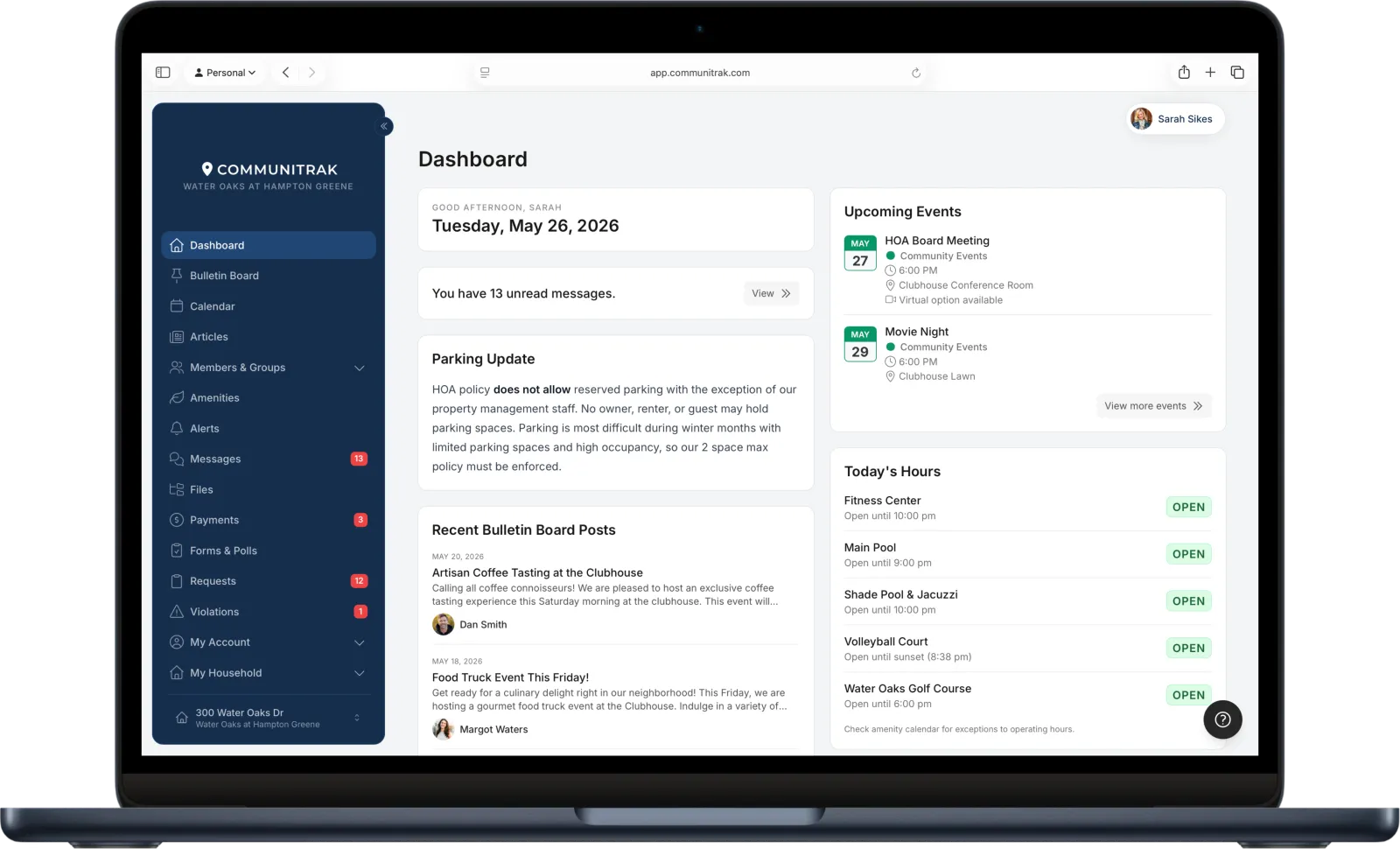 Communitrak Dashboard